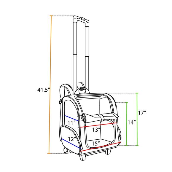 Snoozer - Roll Around Travel Dog Carrier
Backpack 4-in-1 - Large - Picture 4 of 5